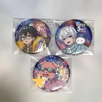 도즈루사 5주년 페스티벌 캔뱃지 레어 온리 오라후군 오오하라 MEN