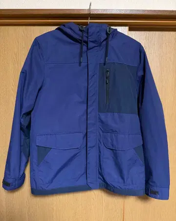 나노 유니버스 컬러 콤비 마린 후드 블루종 M 네이비