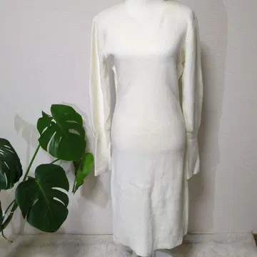 니트 원피스 롱 기장 슬림 디자인