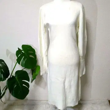 니트 원피스 롱 기장 슬림 디자인