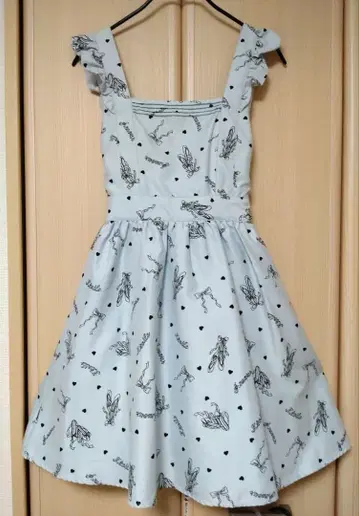 Ank Rouge 리본&발레 슈즈 패턴 원피스 색스