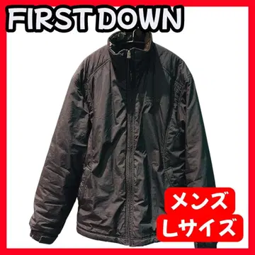 FIRST DOWN 블랙 다운 자켓 L 사이즈 얇은 소재 겉옷 다운