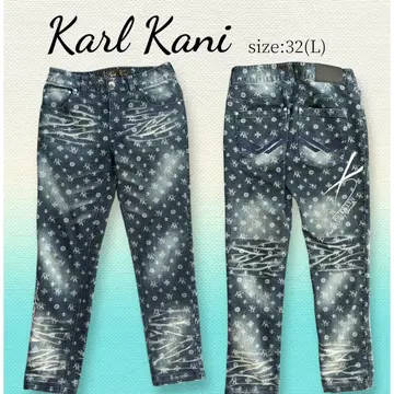 칼카니 올 패턴 데님 팬츠 W32(L) B계