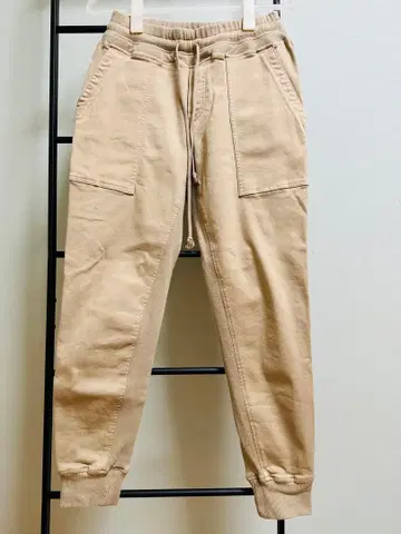 비딩 하트 슬림 치노 팬츠 캐주얼 팬츠