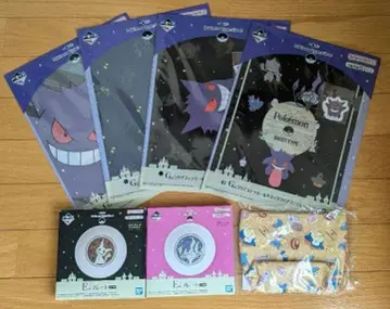 포켓몬 7종 세트 제일복권 플레이트 클리어 파일 파우치