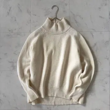자유구 니트 상의 화이트 울 캐시미어 따뜻한 겨울 온워드 스웨터