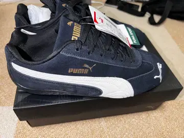 [미사용 새상품] PUMA (푸마) 스웨이드 스니커즈/블랙/24.0cm