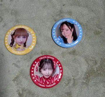 FRUITS ZIPPER 캔뱃지 세트 3종