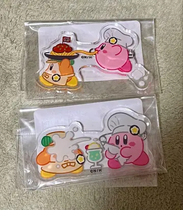 커비 카페 오리지널 아크릴 배지 커비&와돌디 2개