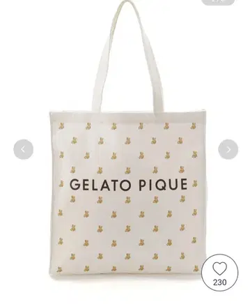 젤라또피케 올 패턴 호비 토트백