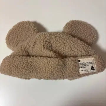 디즈니 귀 달린 보아 캡 모자 베이지 팬캡 미키