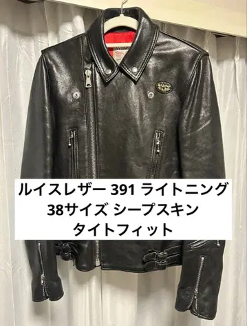 루이스 레더 391 라이트닝 38 사이즈 양가죽 타이트 핏