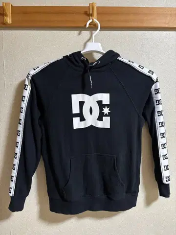 DC 셋업 후드 맨투맨 블랙