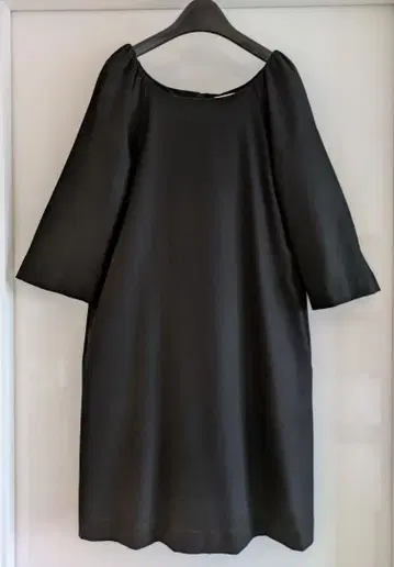 앙셰느망 블랙 블랙 7부 소매 원피스 ENCHAINEMENT