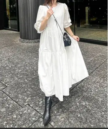 [ Ran님 x midopei님 콜라보 ] 티어드 개더 원피스