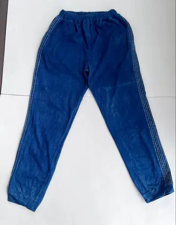 파야카 저지 팬츠 헴프 코튼 인디고 염색 남성용 L 사이즈 새상품