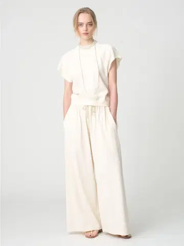 론 헤르만 튜브 맨투맨 셋업 풀오버 상의 아이보리