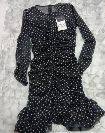 2일간 한정판 판매 새상품 택 포함 ZARA 도트 원피스