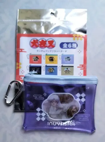 이누야샤 랜덤 클리어 플랫 파우치