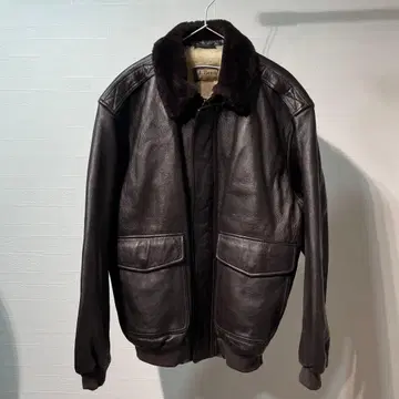 90s LLBean G-1 가죽 새상품급 플라이트 자켓 L