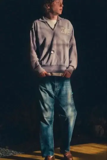 아프레쎄 22FW 데님 Washed Denim Wide Pants