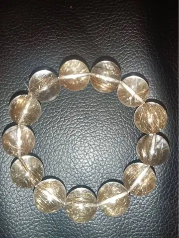 빅볼 실버 루틸 쿼츠 팔찌