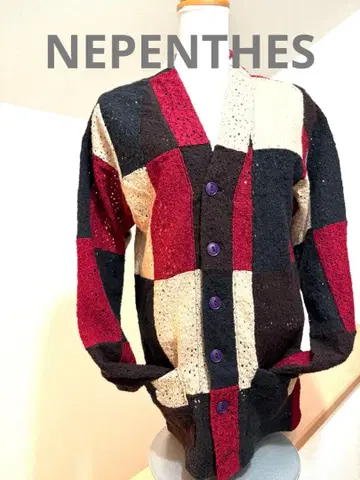 NEPENTHES 네펜데스 범 패치워크 레이스 가디건