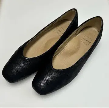 ampio 블랙 플랫슈즈 발레 슈즈 23.5cm