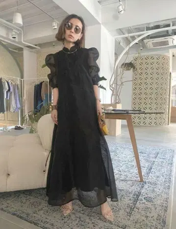 AMERI MEDI FOREST EMBROIDERY DRESS