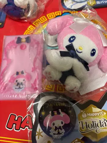 마이멜로디 해피 복권 B상 마스코트 멀티 케이스 캔뱃지 1개