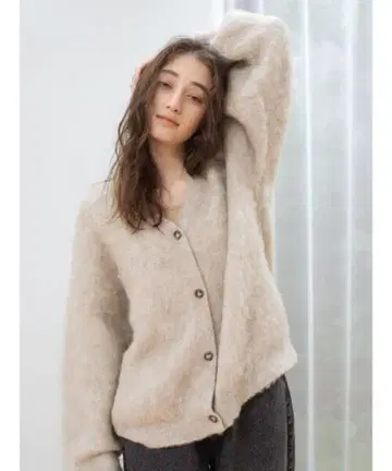 so4u 기모 V넥 가디건