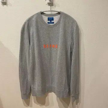 BEAMS 그레이 맨투맨 트레이닝복