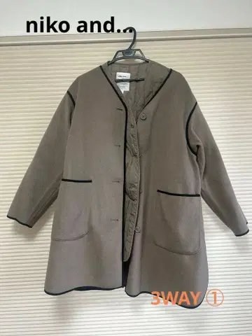 3WAY niko and - 파이핑 코트