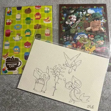 포켓몬 엽서 소원의 나무 포켓몬 카페