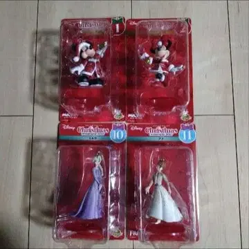 Disney Christmas 오너먼트 복권 피규어 4체 세트