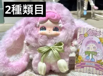 [ 2종류째 ] 안녕 토끼 럭키디어 아나이 비밀의 화원 봉제 인형 핑크