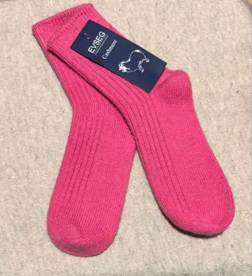 캐시미어 100% 삭스 핑크 22-23cm