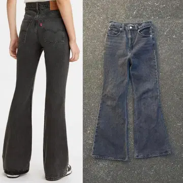 Levi's 70's HIGH FLARE 블랙 플레어 데님 벨보텀