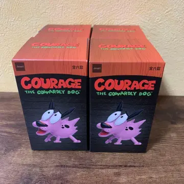 겁쟁이 강아지 커리지군 jinart 피규어 4개 세트