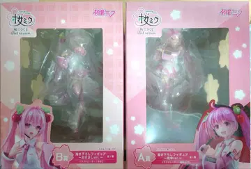 TAITO 복권 벚꽃 미쿠 A상 B상 피규어 세트