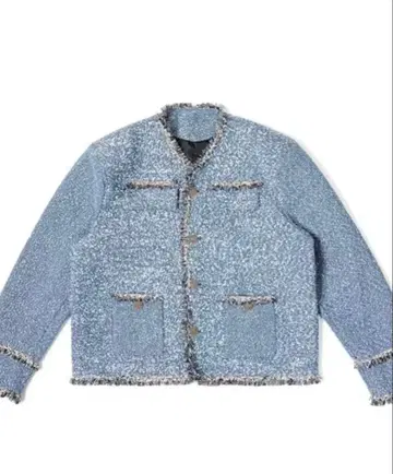 ALUDE SELECT Blue Luxury 블루 트위드 자켓 한국