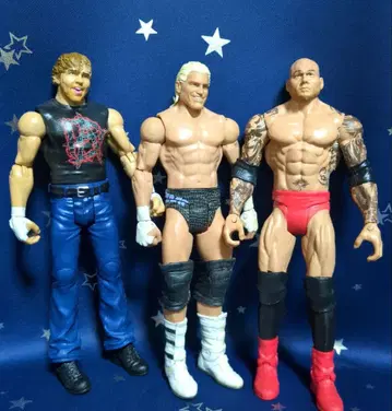 WWE 마텔 바티스타 돌프 지글러 앰브로즈 베이직 3체