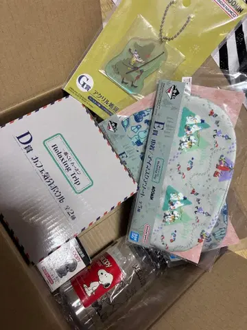 미사용 새상품 무민 제일복권 보울 스누피 남부철기