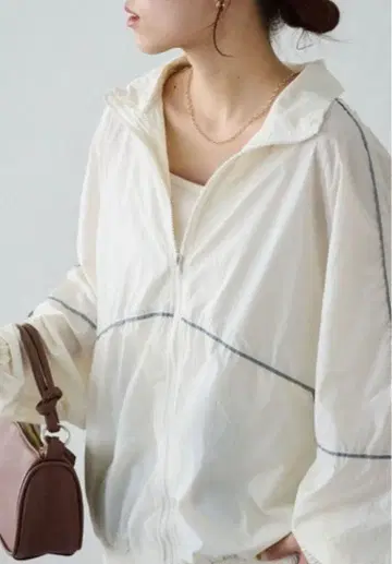 디스코트 여성용 배색 파이핑 시어 트랙 자켓 상의