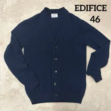새상품급 에디피스 EDIFICE 울 혼방 니트 가디건 사이즈 46