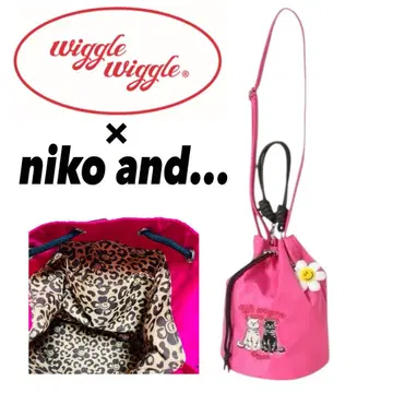 새상품 wiggle wiggle x NIKO AND 복조리 숄더백 PK