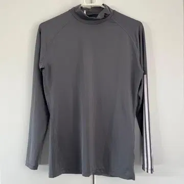 adidas 그레이 하이넥 긴팔 T셔츠