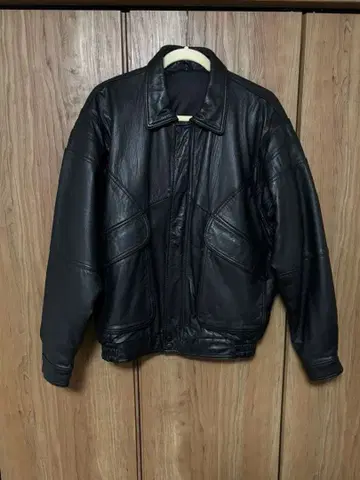 90s 빈티지 레더 A-2 라무 가죽 자켓