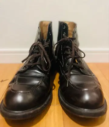 가죽 레이스업 부츠