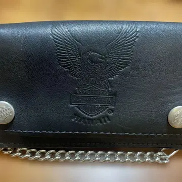 하와이 한정판 HARLEY-DAVIDSON 트래커 지갑 체인